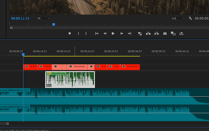 Premiere Pro - Select Voiceover Track in Sequence