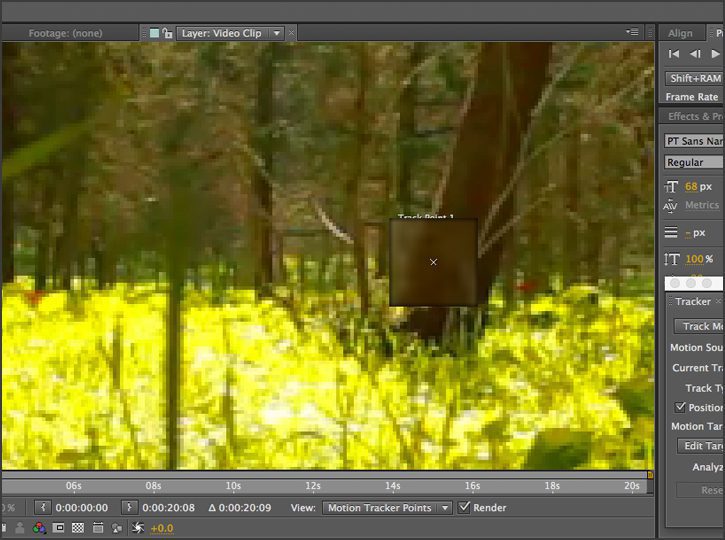 After Effects - Stabilizing Motion