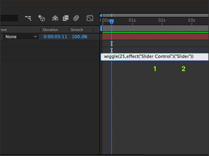 After Effects - Slider Code Control