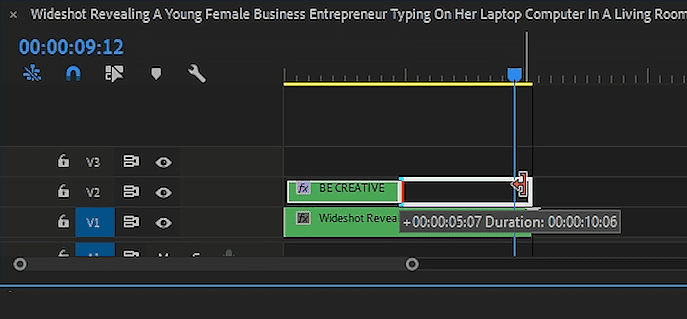 Adjust text position in Adobe Premiere Pro