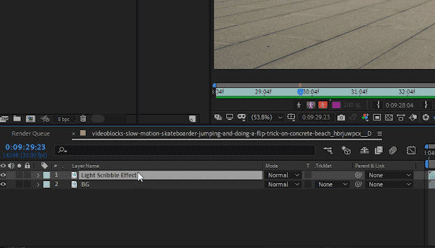 Naming layers in Adobe After Effects