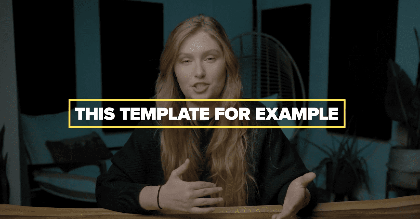 Customizing a title template for video editing