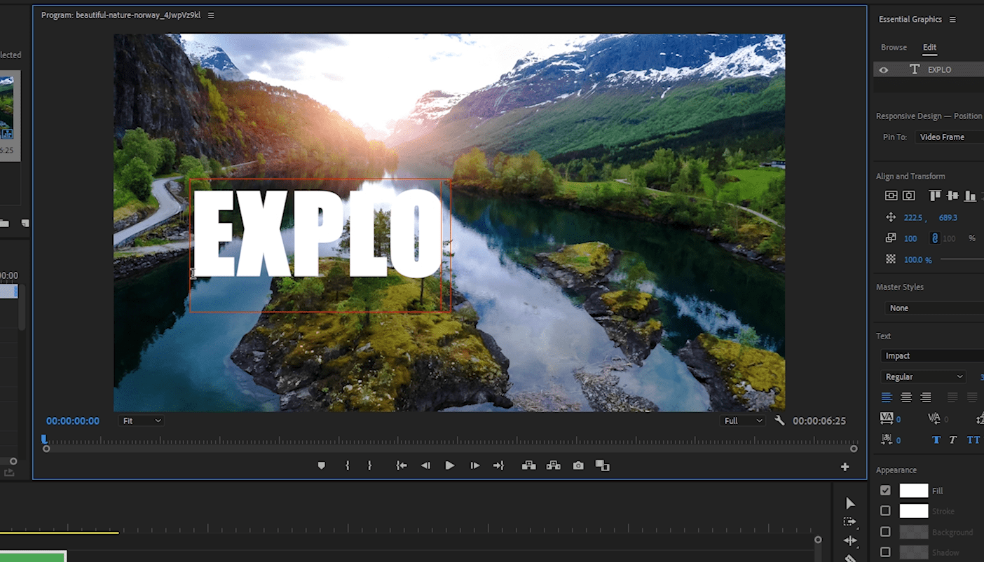 Adding Text to Adobe Premiere Pro