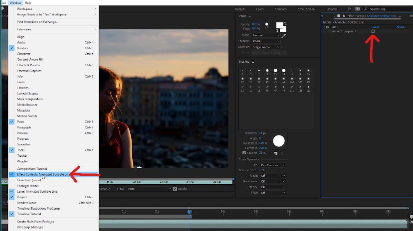 Remove footage from layer and keep paint effect by going to window -> effect controls panel -> paint on transparent