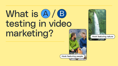 What is A/B testing in video marketing?