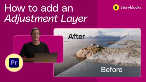 How to add an adjustment layer in Premiere Pro